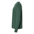 thumbnail image 3 of Next level Mens Sueded Long Sleeve Crew 6411  , 3XL, Heather Forest Green, 3 of 4