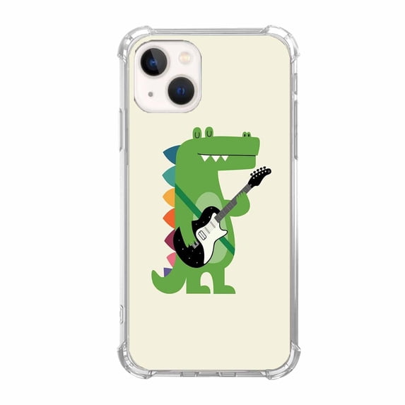 Music Crocodile Case for iPhone 14 Plus,Aesthetic Art Design Pattern Soft TPU Bumper Case Cover