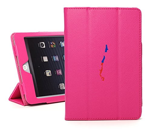 For Apple iPad Mini 4 Leather Magnetic Smart Case Cover Stand Chile Chilean Flag... by MIP
