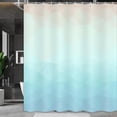 thumbnail image 3 of Modern Geometric Shower Curtain, Aqua Shower Curtains for Bathroom Decor, Abstract Fabric Shower Curtain Set with Hooks, 72X72 Inches, 3 of 6