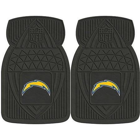 San Diego Chargers Vinyl - NFL 2-Piece Heavy-Duty Vinyl Car Mat Set, San Diego Chargers