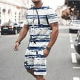 thumbnail image 2 of Pejock Men's Hawaiian Matching Set Summer Beach 2 Piece Outfits Flower T-Shirts and Shorts M-5XL, 2 of 5