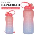 thumbnail image 4 of Botella de agua Onof  BAP-2.2L 2.2 Litros Termo de agua Rojo Azul con Marcador de Tiempo, 4 of 8