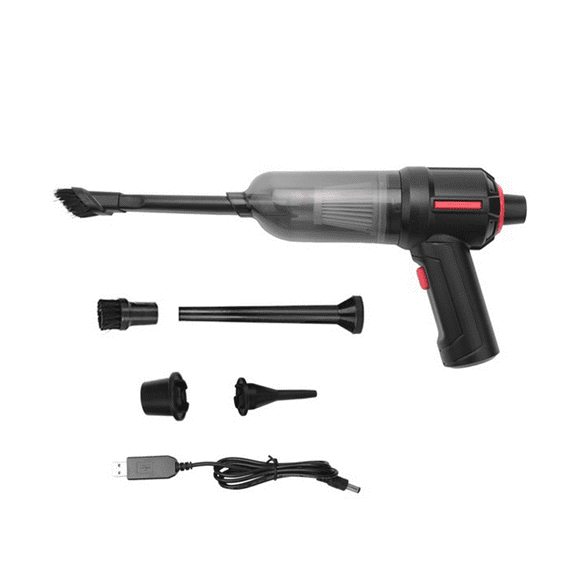 Compressed Air Duster & Mini Vacuum Keyboard Cleaner 3-In-1, Portable Electric Air Can, Cordless Computer Cleaning Kit