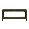 Manor Park Outdoor Acacia Wood Patio Coffee Table, Dark Brown