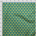 thumbnail image 4 of oneOone Cotton Flex Dark Teal Green Fabric Geometric Sewing Material Print Fabric By The Yard 40 Inch Wide, 4 of 5
