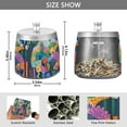 thumbnail image 2 of Yayeee Ashtray with Lid for Cigarette Smokeless Stainless Steel Home Ash Holder, Art Plants, 2 of 7