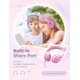 thumbnail image 3 of compatible Kids Headphones with Cat Ear Led Light Up, Safe Volume Limite Kids Wired Headphones with FunShare Foldable Over-Ear Headphones for Kids/Sch, 3 of 5