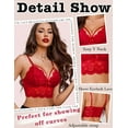 thumbnail image 2 of Avidlove Lace Bralette Bra for Women Spaghetti Strap Bustier Tops Lingerie Sexy Camisoles Bra No Underwire, 2 of 5