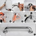 thumbnail image 3 of 2 Pack Shower Grab Rail,stainless Steel Bathroom Grab Bar, Grab Bars Elderly For Bathroom, 3 of 5