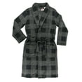 thumbnail image 3 of Grey Buffalo Check Lazy One Ultra-Cozy Plaid Bathrobes for Men (L/xl), 3 of 7