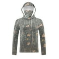 thumbnail image 5 of Sun Protection Tops,Men's Hunting Shirts with Mask UPF 50+ Camo Long Sleeve Fishing Hoodie Shirt with Adjustable Drawstring, 5 of 9