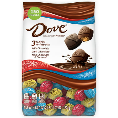 DOVE PROMISES Chocolate Candy Variety Mix, 43.07 Ounce, 150 Piece (Best Store Bought Hot Chocolate Mix)