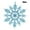 Light blue, variant on 10Pcs Christmas Decorations Plastic Snowflake Flakes 10Cm Light Blue - 10Pcs Glitter Snowflake Christmas Ornaments Xmas Tree Hanging Decoration 10Cm
