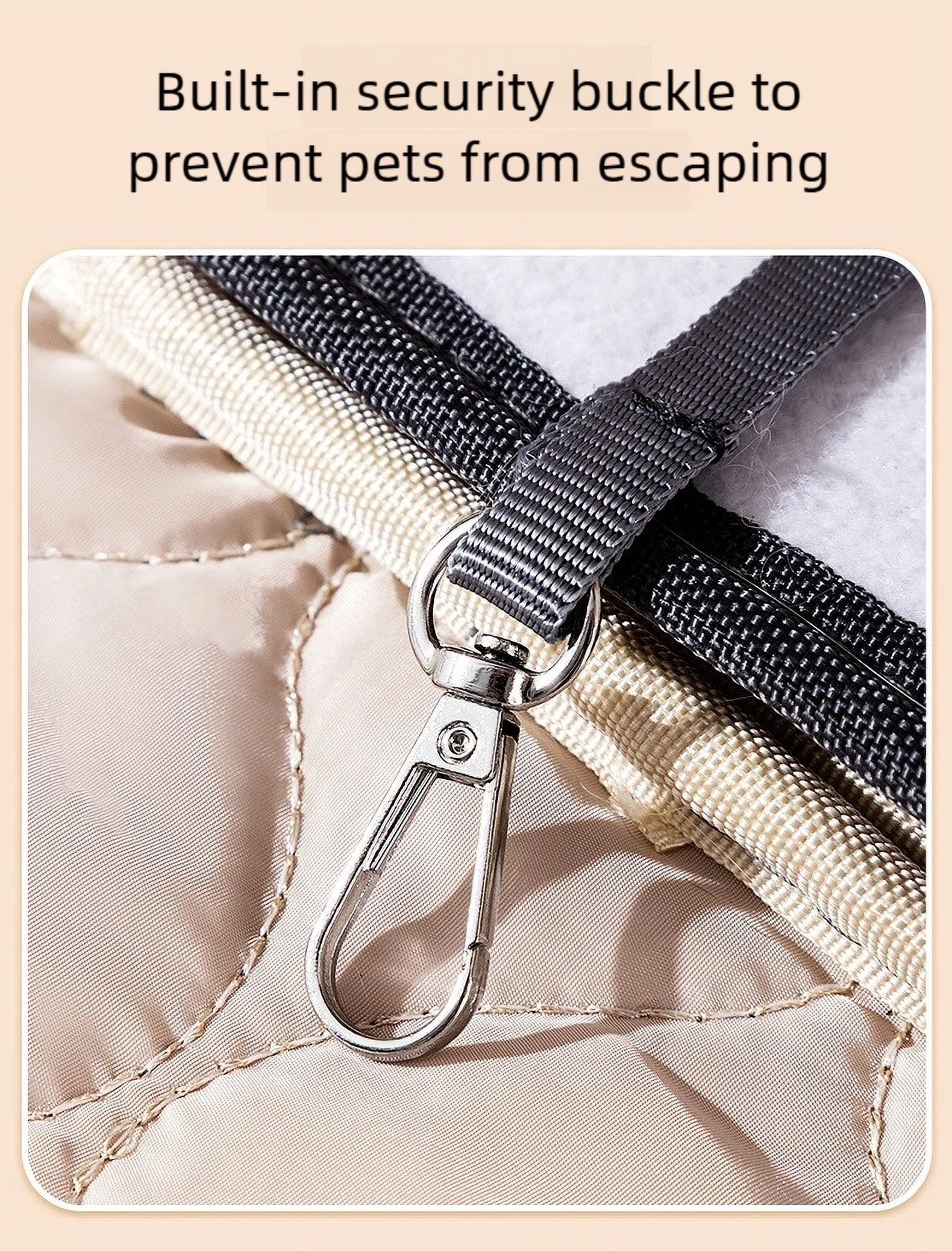 Pet Backpack Carrier Dog Portable Cat Bag - Warm, Safe & Spacious for Cats (20lbs) & Dogs (16lbs), All-Season Travel