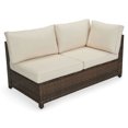 thumbnail image 3 of Edyo Living Ensemble d'Assises Modulaires en Rotin Brun, Beige, 3 Pièces, 3 of 7