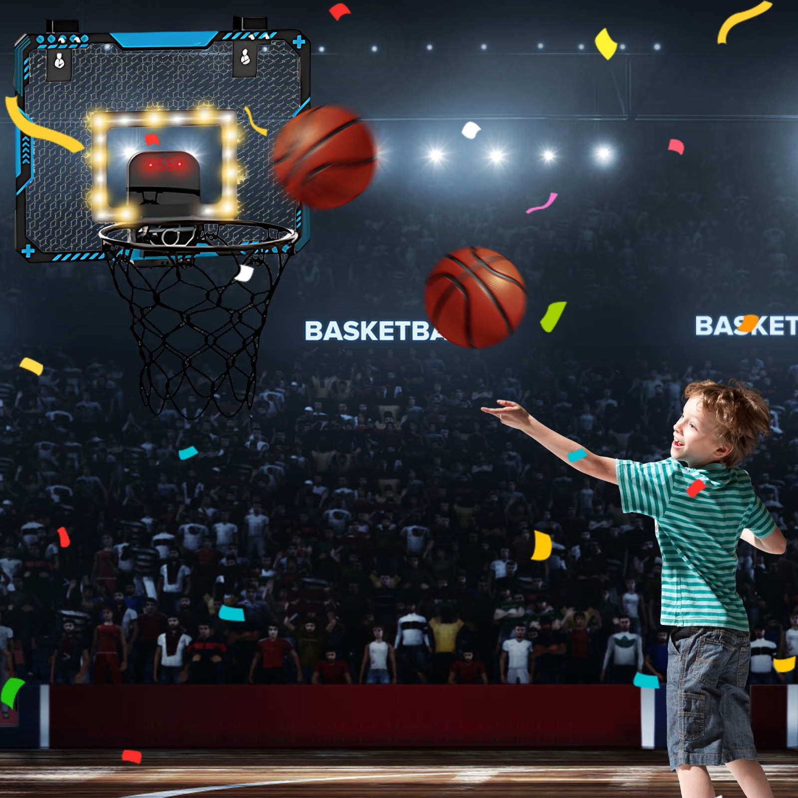 Aro De Baloncesto Para Niños Con Marcador Electrónico, Alt | Cuotas sin