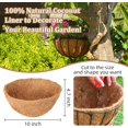 thumbnail image 2 of 3/4/6 Pack  8/10/12/14/16/18/20Inch Hanging Basket Coco Liners Replacement, 100% Natural Round Coconut Coco Fiber Planter Basket Liners for Hanging Basket Flowers/Vegetables, 2 of 7
