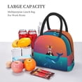 thumbnail image 6 of Haiem Lighthouse and Whale Printed Lunch Bag Women, Lunch Box Lunch Bag for Women, Small Leakproof Cute Lunch Tote Large Capacity Reusable Insulated Cooler Lunch Container, 6 of 6