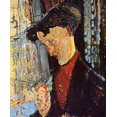 thumbnail image 2 of Modigliani, Amedeo 12x14 Gold Ornate Wood Framed with Double Matting Museum Art Print Titled - Frank Haviland, 2 of 4