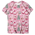 thumbnail image 6 of Kedxroy Christmas Shirts for Women Christmas Tree Graphic Printed T-Shirts Short Sleeve Holiday Tee Xmas Gift Tops(Pink,XXL), 6 of 6