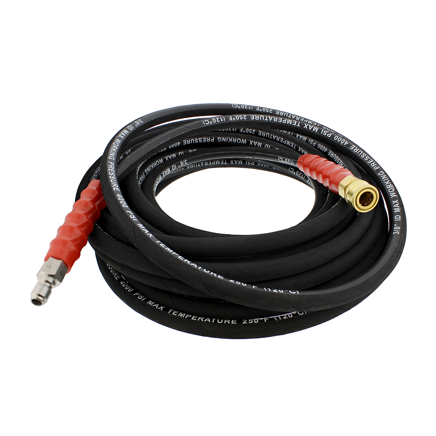 ABN Pressure Washer Hose 50 FT 3/8 IN Quick Connect Power Washer Hose