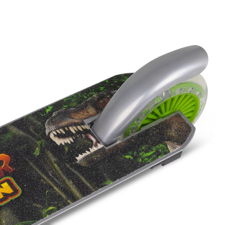 Ozbozz: Flashing Scooter - Dinosaur - Light-Up Wheels & Deck