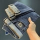 thumbnail image 1 of Pantalones de chándal con bordado de mariposa para hombre y mujer, pantalón de chándal informal a la moda con cordón, a rayas,, 1 of 3