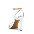 thumbnail image 4 of BURUDANI Women’s High Stilettos Open Square Toe Ankle Strap Heels Sexy Comfort Strappy Dress Shoes Wedding Bridal Pumps Sandals, 4 of 6