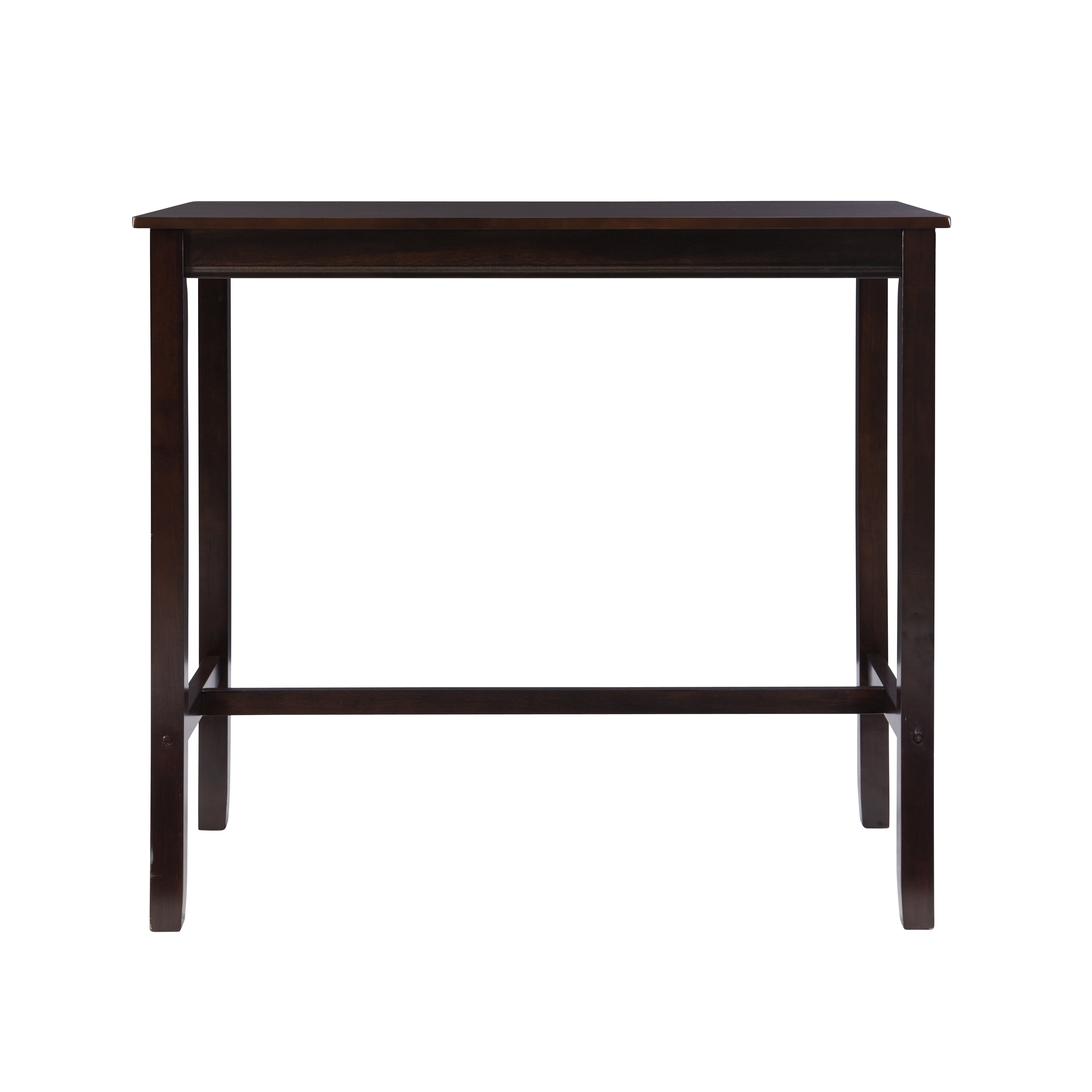 Linon Cessford Bar Height Pub Table, 42" Tall, Dark Walnut