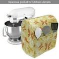 thumbnail image 2 of Yellow and White Stand Mixer Cover, Butterfly Pattern with Swirls Romantic Animals of Spring, Kitchen Appliance Organizer Bag Cover with Pockets, 5 Quarts, Earth Yellow Orange, by Ambesonne, 2 of 4