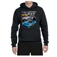thumbnail image 2 of Wild Bobby, Ford GT American Horse Power Mustang | Mens Cars and Trucks Hooded Sweatshirt Graphic Hoodie, Black, Small, 2 of 4