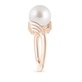 thumbnail image 3 of ANGARA South Sea Cultured Pearl Ring with Wing Motifs in 14K Rose Gold for Women | June Birthstone, Birthday, Anniversary, Jewelry Gift for Women | Pearl Ring, 3 of 9