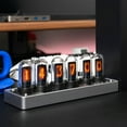 thumbnail image 3 of IPS Nixie Tube Desk Clock - 6 - Bit LCD Screen, Cyberpunk Decor, RGB Backlit Desktop Decoration, 3 of 8