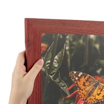 ArtToFrames 13" x 19" Real Reclaimed Red Barnwood Picture Frame, 13x19 inch Red Wood Poster Frame (WOM-4814),  Pack