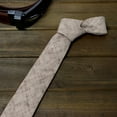 thumbnail image 2 of Spring Notion Men's Mottled Linen Skinny Necktie, 2 of 4