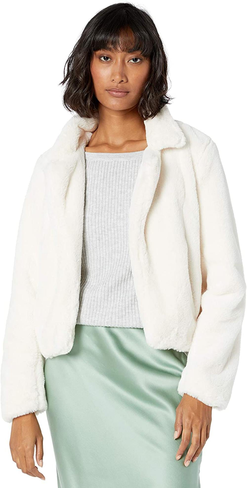 BLANKNYC Womens Faux Fur Coat Outerwear 