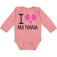 thumbnail image 3 of Inktastic Breast Cancer Nana Boys or Girls Long Sleeve Baby Bodysuit, 3 of 5