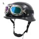 thumbnail image 2 of Casco de moto Scienceny ABS Vintage ajustable unisex Negro brillante Tipo 2 L, 2 of 6