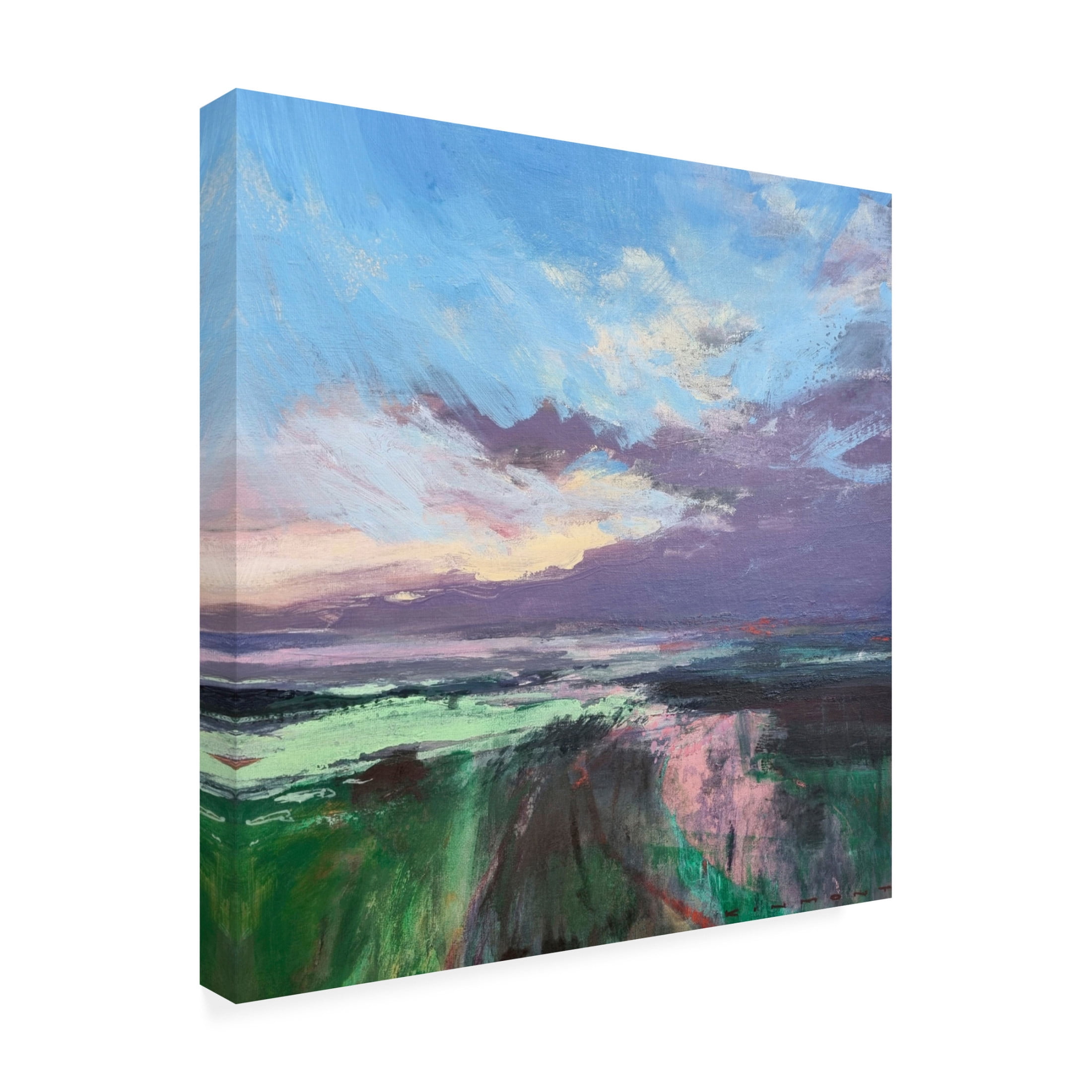 Canvas Wall Art - Andrew Kinmont 'The Beauty Of The Morning' Wall Art for Living Room, Bedroom, or Office Décor by Trademark Fine Art - 14 x 14 Inches