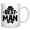 Black, variant on Man Coffee Mug Funny Wedding Gift
