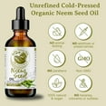 thumbnail image 3 of Organic Cold-Pressed Neem Seed Oil 100% Pure Skin Hair Treatment Moisturizer, 3 of 8
