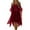 #027 Deep Red-A2, variant on Tianiyouqing Women Witch Dress Renaissance Medieval Vampire Clothes Halloween Cosplay Butterfly Sleeve Mesh Gothic Dress Wine XXXL