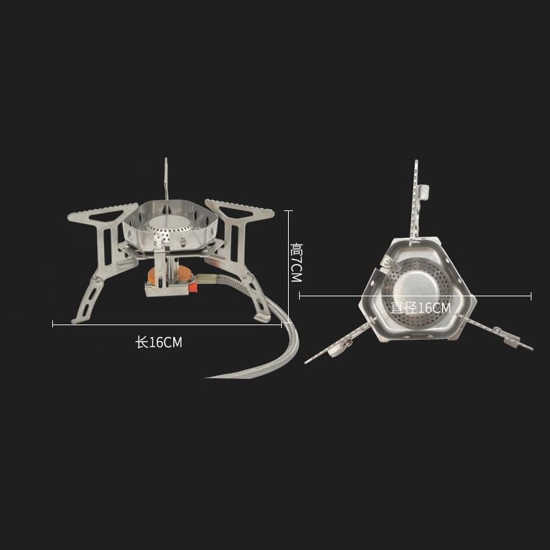 1 x  Metal Mini Camping Folding Gas Stove Mini Outdoor Cooking Burner