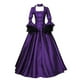 thumbnail image 4 of Vestido vintage medieval de retazos de encaje con mangas trompetas grandes baile de disfraces cosplay, 4 of 4