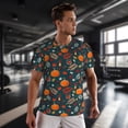 thumbnail image 3 of Wukai Autumn with Pumpkins Print Men's Short-Sleeved Mesh T-Shirt,Quick-Dry Short Sleeve Workout T-Shirt-XX-Large, 3 of 8