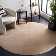 thumbnail image 2 of SAFAVIEH Vision Zayden Solid Polyester Area Rug, Beige, 6'7" x 6'7" Round, 2 of 8