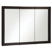 Design House 541367 Ventura Tri-View Medicine Cabinet Mirror 48", Espresso