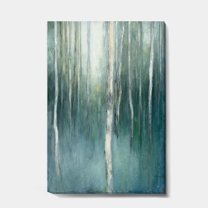 Designart 'Green Forest Dream' Traditional Landscape Premium Canvas Wall Art
