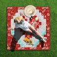 thumbnail image 5 of Extra Large Picnic Blankets Waterproof Foldable (80 "x 80") Beach Blanket Waterproof Sandproof,3-Layer Thicking Mat Outdoor Packable Camping Blanket, 5 of 5